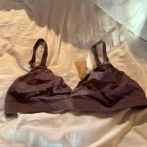 NWT SKIMS Mesh Triangle Bra in Limited Edition color Plum 2X